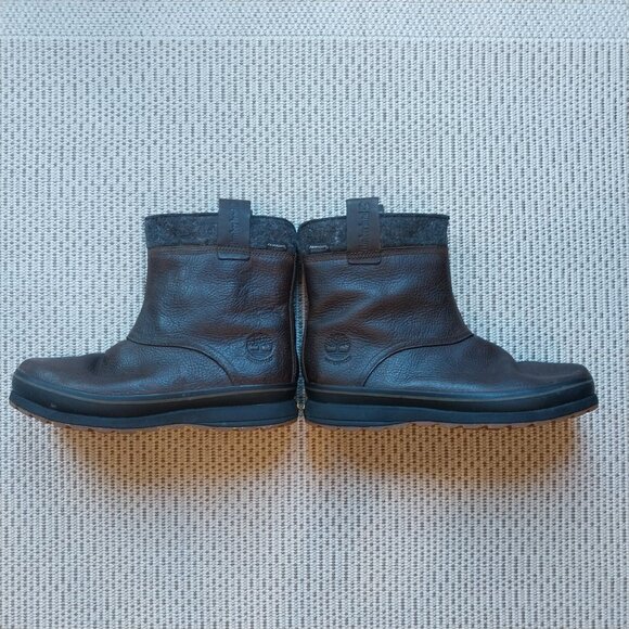 Timberland Brown Leather Boots Mens 8 Earthkeepers Waterproof Climapath Vibram - Picture 6 of 12